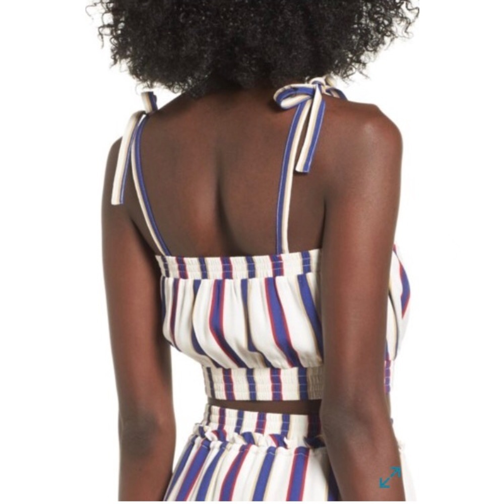 NEW • Privacy Please • Siberia Striped Crop Top M - Picture 3 of 5